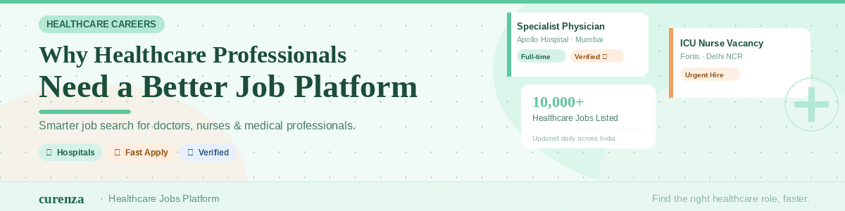 Why Healthcare Professionals Need a Better Job Platform
